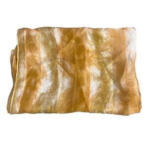 Elegant Gold Silk Scarf